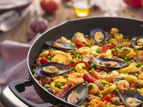 Paella Valenciana Mar Rio Pescados